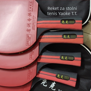 Raketa za stolni tenis, profesionalna razina, karbonska vlakna, duga i kratka drška, pravi udar, 10 zvjezdica / 12 zvjezdica, za početnike i trening