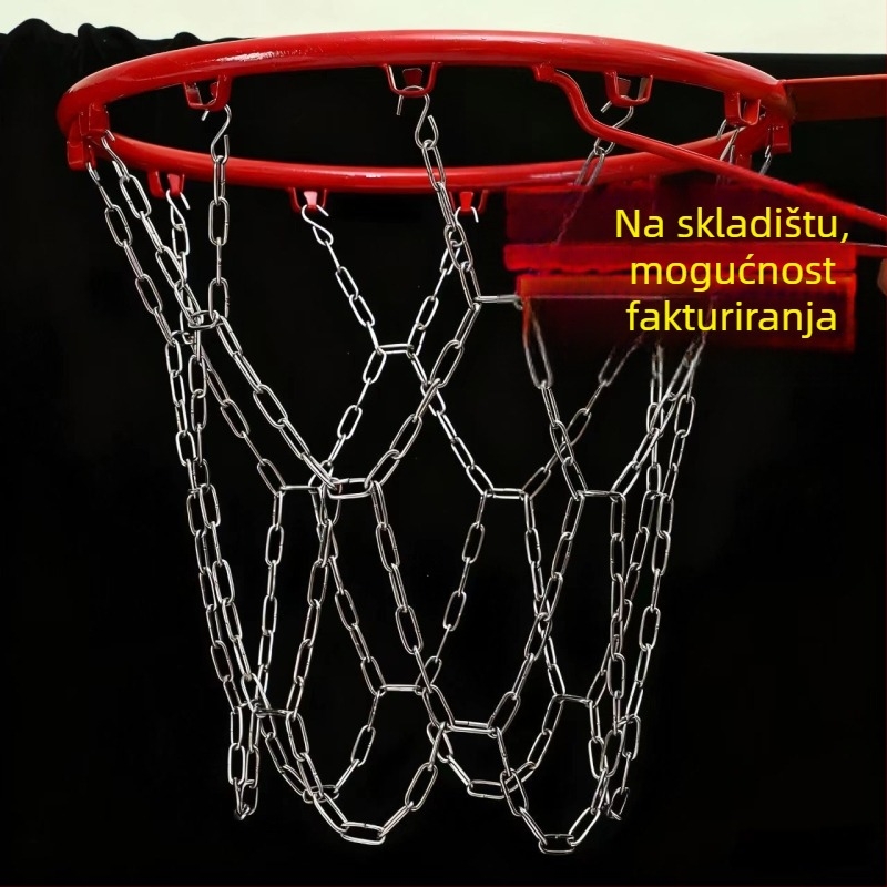 Stalak za koš od nehrđajućeg čelika sa mrežom i košem (Materijal: 3283093; Težina: 1 kg; Mogućnost prilagodbe; Kategorija: stup/okvir za košarku; Kategorija proizvoda: ploča za košarku)