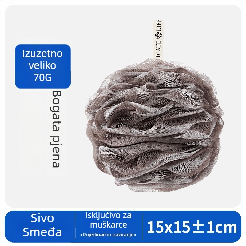 80 g velika kapacitet muška kupka lopta s eksfolijacijom i kupalnim cvijetom, mogućnost prilagođavanja