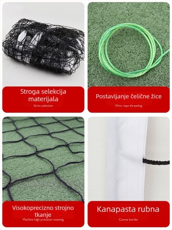 Mreža za odbojku za standardno natjecanje sa ojačanim teškim okvirom, Chenhong, materijal poliester/PE