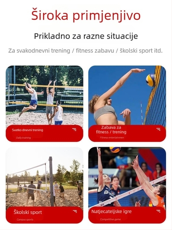 Mreža za odbojku za standardno natjecanje sa ojačanim teškim okvirom, Chenhong, materijal poliester/PE