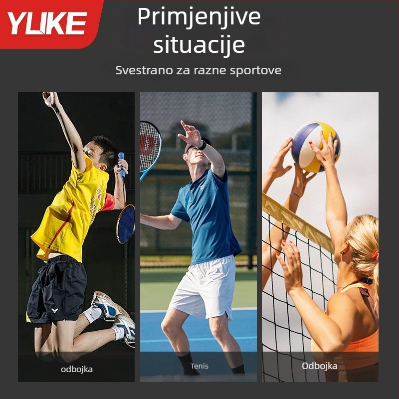 Okvir za badminton mrežu, sklopiv, prijenosan za unutarnje i vanjske uvjete, najlon materijal, marka Yuke, šifra proizvoda YPWJ