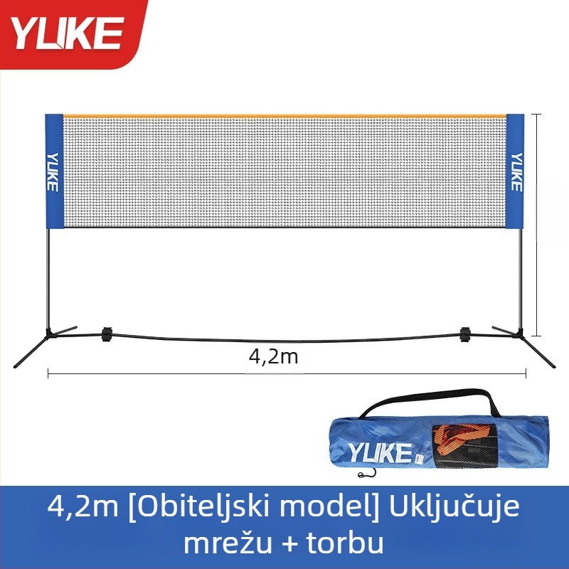 Okvir za badminton mrežu, sklopiv, prijenosan za unutarnje i vanjske uvjete, najlon materijal, marka Yuke, šifra proizvoda YPWJ
