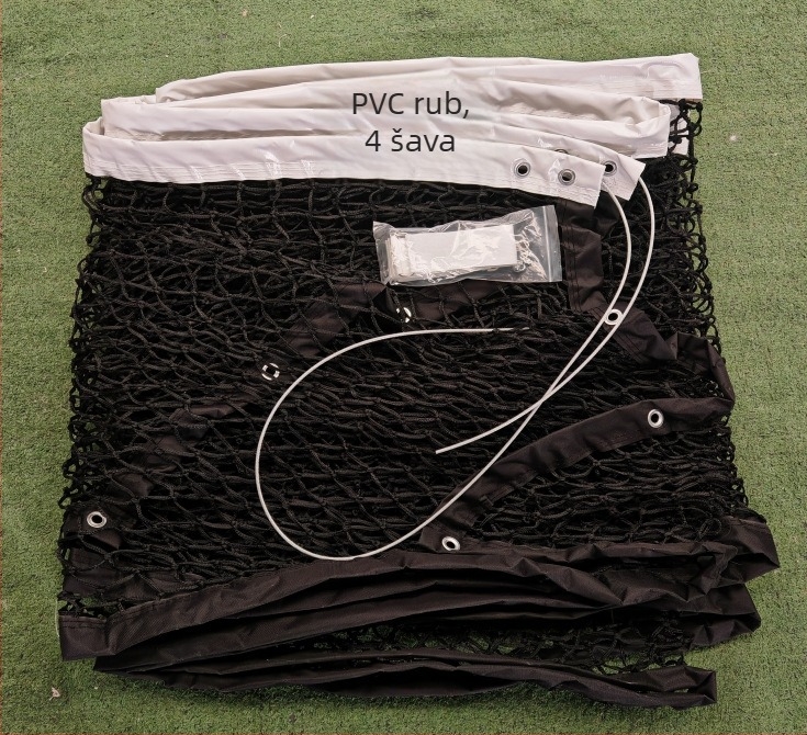 Teniska mreža bez čvorova za pojedinačne i dvostruke natjecanja, PE materijal, 3 kg