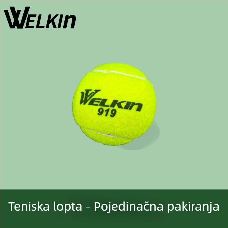 Tenis lopta za trening - visoka elastičnost, jednostruko pakiranje, polipropilen, bez logotipa