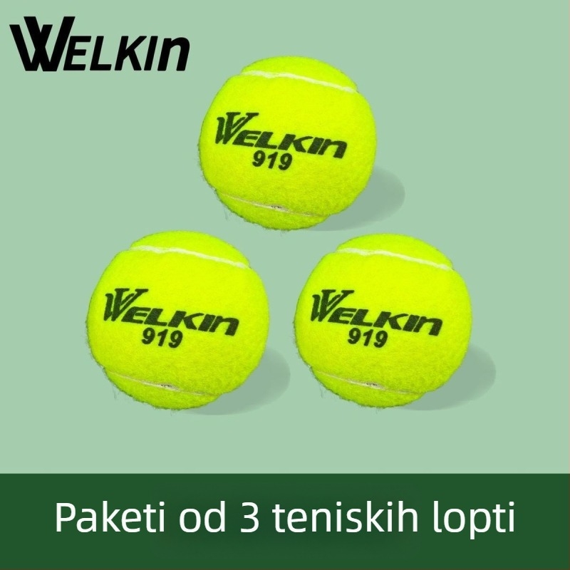 Tenis lopta za trening - visoka elastičnost, jednostruko pakiranje, polipropilen, bez logotipa