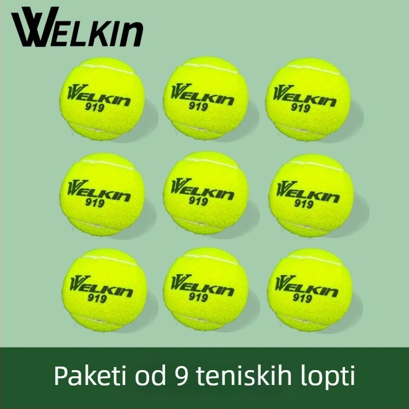 Tenis lopta za trening - visoka elastičnost, jednostruko pakiranje, polipropilen, bez logotipa