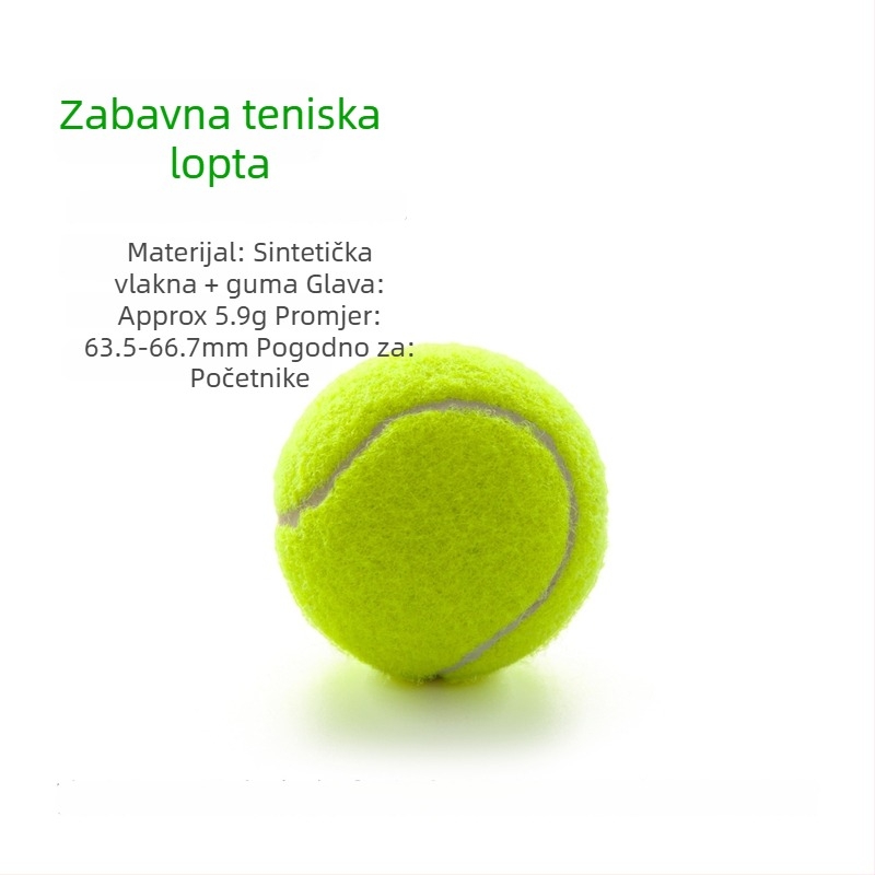 Dikak Tenis trening uređaj za solo vježbanje – izdržljiva baza visoke elastičnosti, s užetom i automatskom lopta za vanjsku upotrebu