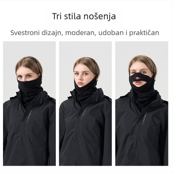 Haoshun maska za biciklizam od merino vune – unisex pokrov lice i vrata, otporna na vjetar, topla, prozračna, fleksibilna; za skijanje, biciklizam, planinarenje