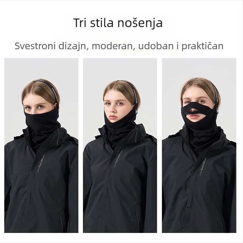 Haoshun maska za biciklizam od merino vune – unisex pokrov lice i vrata, otporna na vjetar, topla, prozračna, fleksibilna; za skijanje, biciklizam, planinarenje