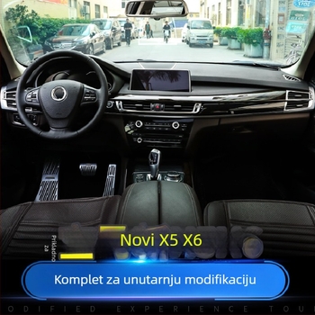 BMW X5 X6 (2014-2018) unutarnji dekorativni set - 3D dekorativna traka za otvore za zraka i srednju konzolu, model 65455465, Guangzhou