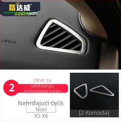 BMW X5 X6 (2014-2018) unutarnji dekorativni set - 3D dekorativna traka za otvore za zraka i srednju konzolu, model 65455465, Guangzhou