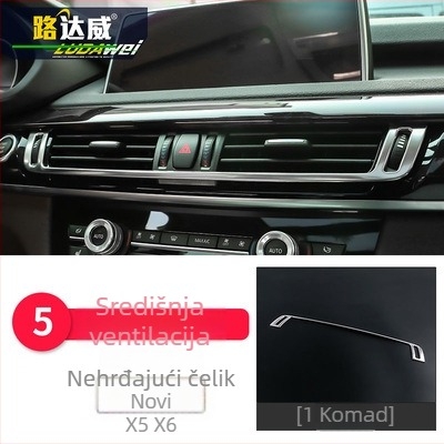 BMW X5 X6 (2014-2018) unutarnji dekorativni set - 3D dekorativna traka za otvore za zraka i srednju konzolu, model 65455465, Guangzhou