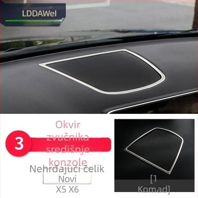 BMW X5 X6 (2014-2018) unutarnji dekorativni set - 3D dekorativna traka za otvore za zraka i srednju konzolu, model 65455465, Guangzhou
