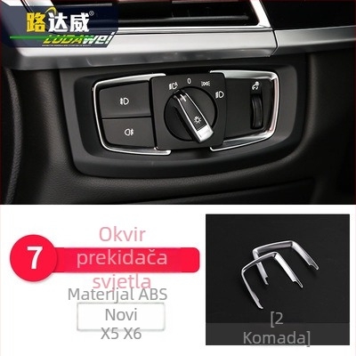 BMW X5 X6 (2014-2018) unutarnji dekorativni set - 3D dekorativna traka za otvore za zraka i srednju konzolu, model 65455465, Guangzhou