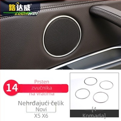 BMW X5 X6 (2014-2018) unutarnji dekorativni set - 3D dekorativna traka za otvore za zraka i srednju konzolu, model 65455465, Guangzhou