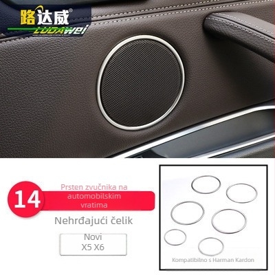 BMW X5 X6 (2014-2018) unutarnji dekorativni set - 3D dekorativna traka za otvore za zraka i srednju konzolu, model 65455465, Guangzhou