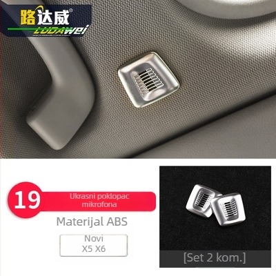 BMW X5 X6 (2014-2018) unutarnji dekorativni set - 3D dekorativna traka za otvore za zraka i srednju konzolu, model 65455465, Guangzhou