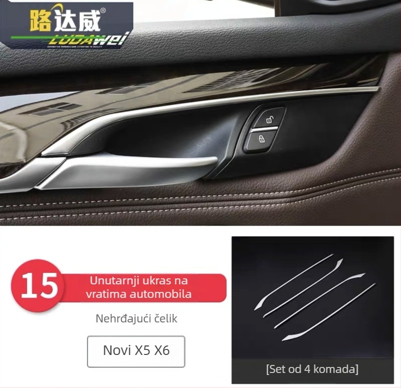 BMW X5 X6 (2014-2018) unutarnji dekorativni set - 3D dekorativna traka za otvore za zraka i srednju konzolu, model 65455465, Guangzhou