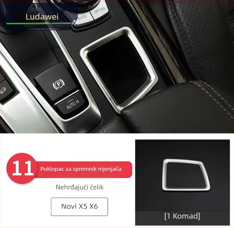 BMW X5 X6 (2014-2018) unutarnji dekorativni set - 3D dekorativna traka za otvore za zraka i srednju konzolu, model 65455465, Guangzhou