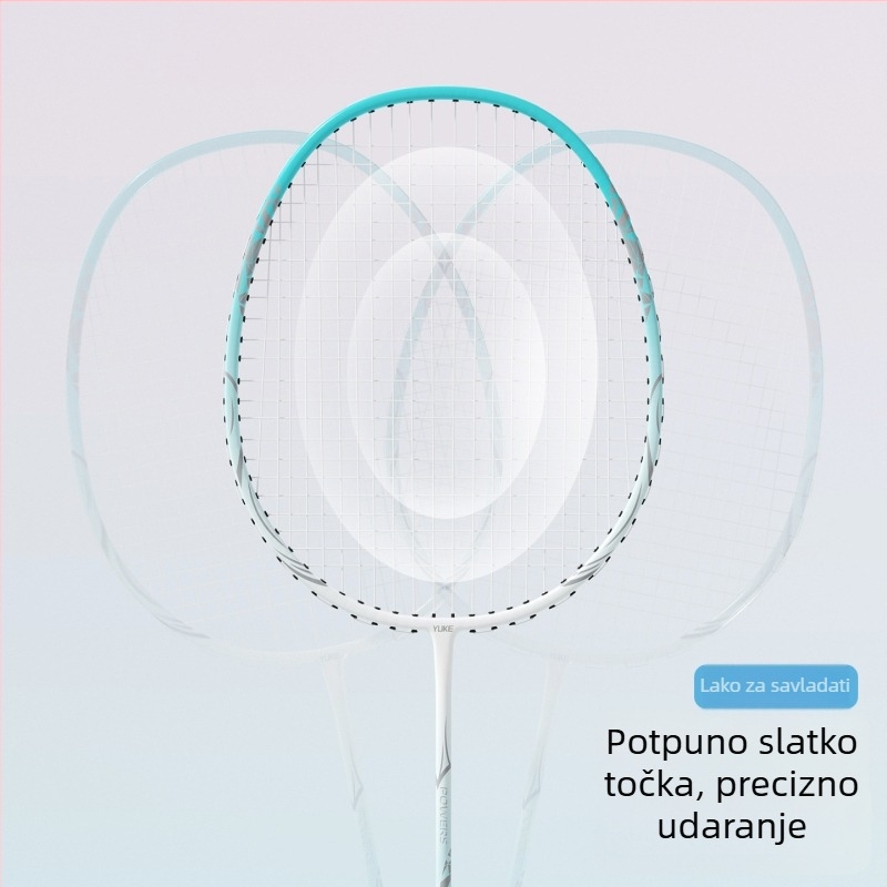 Badminton reketa Yuke, okvir od karbonskih vlakana, težina 85–89 g, direktni udarac, debljina drške G2