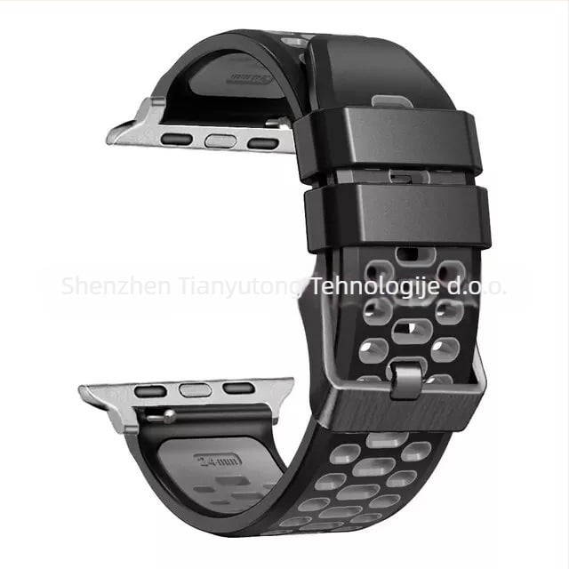 Silikonska sportska narukvica za Apple Watch Series11, s prilagodljivim veličinama sučelja i kopčom s iglom, 25 g