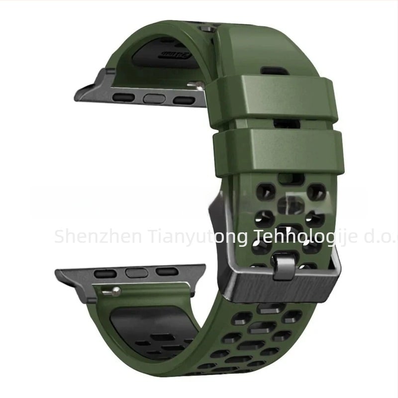 Silikonska sportska narukvica za Apple Watch Series11, s prilagodljivim veličinama sučelja i kopčom s iglom, 25 g