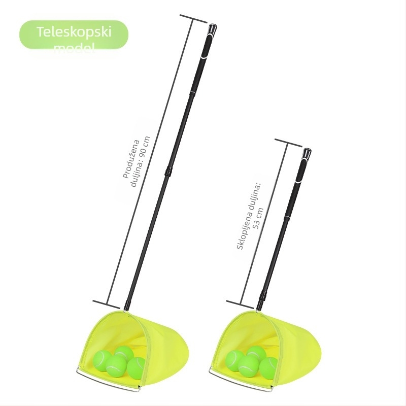 Prijenosni skupljač teniskih lopti – šifra Ltao873766132734, prilagodljiv, za tenis