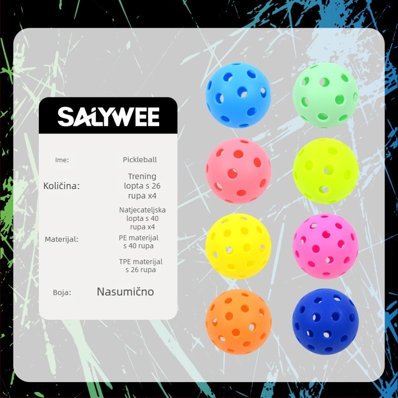 Set pickleball reketa za djecu i odrasle – konstrukcija od staklenih vlakana, težina 225 g ±3 g, brend Salywee