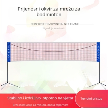 Prijenosni okvir mreže za badminton – za unutarnju i vanjsku upotrebu, marke Xin Yue; Materijal: 21251174255; Kategorija: badminton stupac