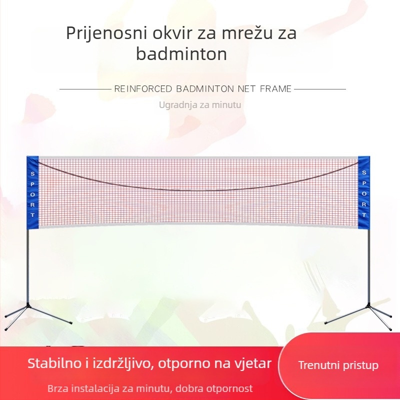 Prijenosni okvir mreže za badminton – za unutarnju i vanjsku upotrebu, marke Xin Yue; Materijal: 21251174255; Kategorija: badminton stupac