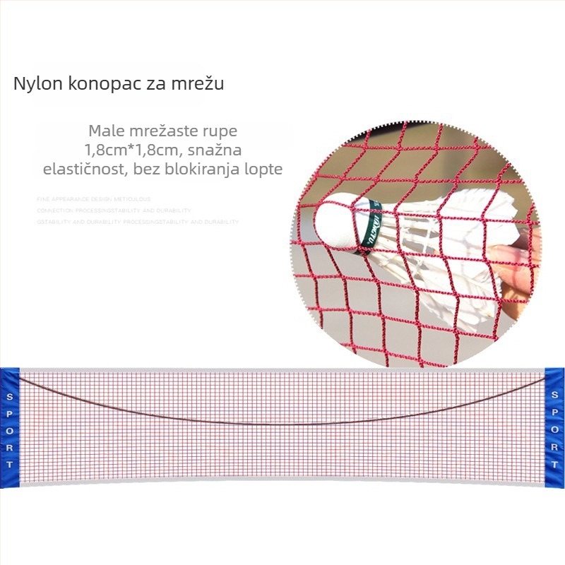 Prijenosni okvir mreže za badminton – za unutarnju i vanjsku upotrebu, marke Xin Yue; Materijal: 21251174255; Kategorija: badminton stupac