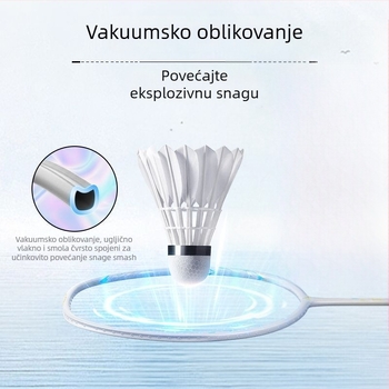 Peak badminton reketa - potpuno karbonska konstrukcija, najlon korice, težina 80–84 g, drška G5, tip rekete: direktan udarac
