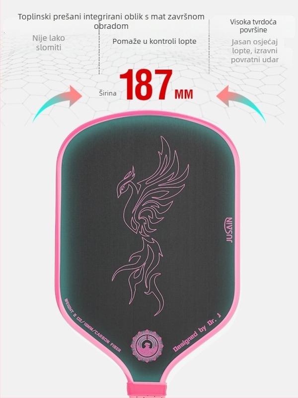 Jusian pickleball palica, karbonska vlakna, 230 g