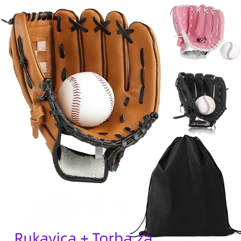 PU koža s lychee-grain teksturom, rukavica za baseball/softball za infield/pitcher