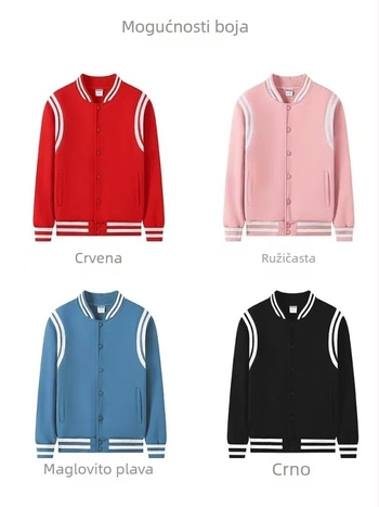 Radna jakna u kardigan stilu s flis podstavom, dugi rukavi, slobodan kroj, 100% poliester, tiskano logo