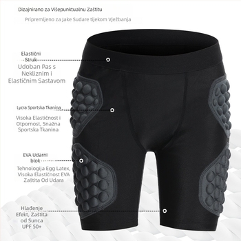 Dječje zaštitne sportske hlače s uzorkom ćelija, prozračne, tijesne, za nogomet, košarku i odbojku (Materijal: poliester; Zaštitni dijelovi: Drugo; Namijenjeno: Djeca; Sportovi: Nogomet, Košarka, Odbojka)