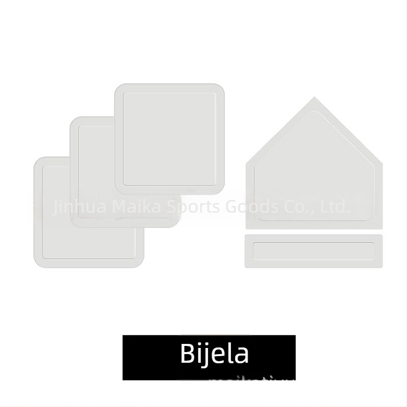 MAICCA Set baza za baseball – deblji temelji, Pitcher Plate i Home Plate, petodijelni softball set s vlastitim logom