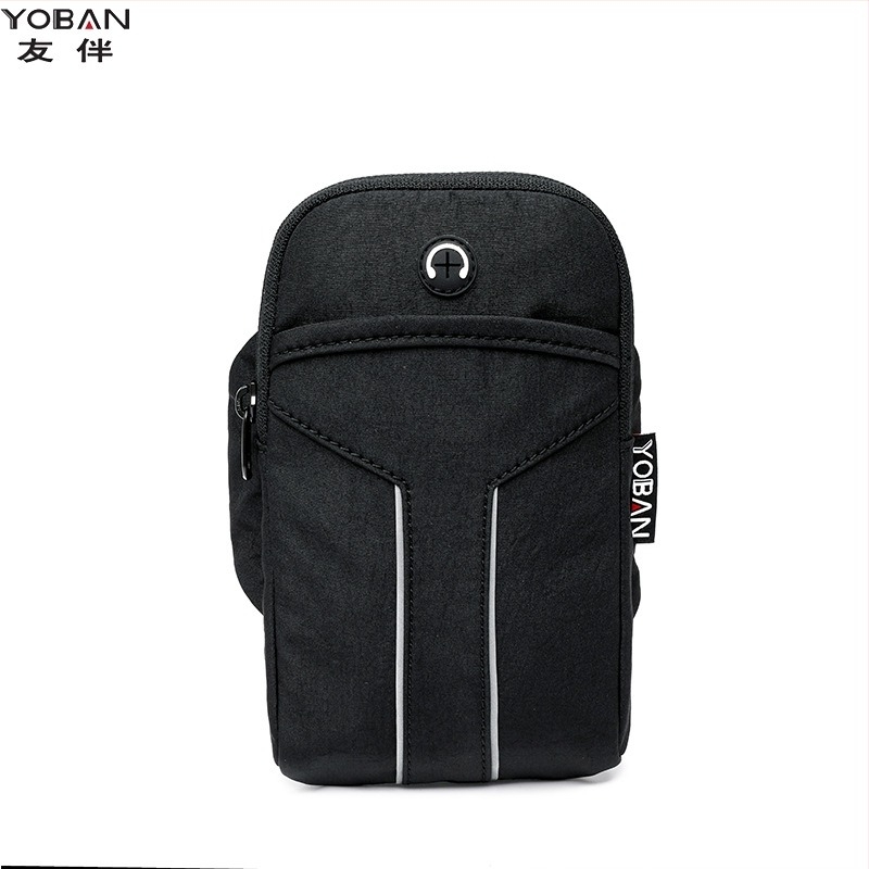 Unisex sportska torbica za ruku od Oxford platna, vodootporna, lagana, otporna na habanje, s reflektirajućim elementima, za aktivnosti na otvorenom