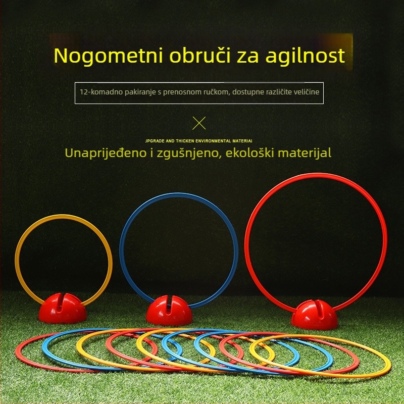 Dječje trenažne pomagala: ring za agilnost za skakanje i trening nogometa, PP materijal