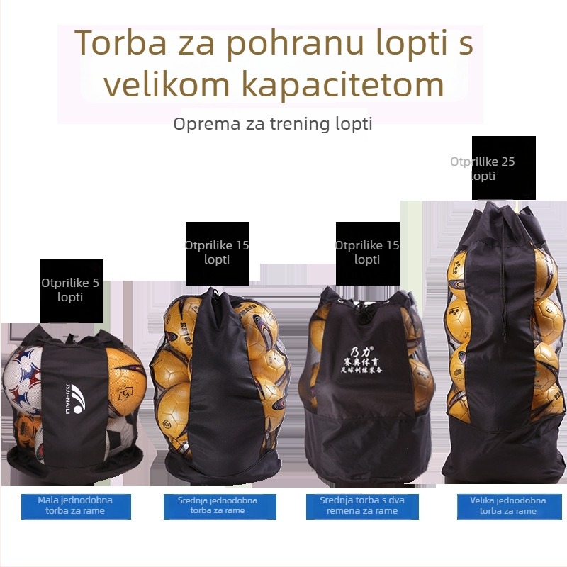 Platnena futbalska oprema torba, casual sportska torba za opremu za nogomet