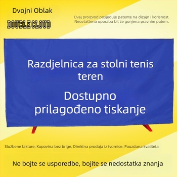 Odvojiva integrirana prepreka za stolni tenis s galvaniziranim okvirom i Oxford platnom, prilagodljivo obrađivanje, kompatibilno i s drugim sportovima na loptu