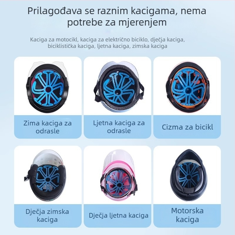 TDGO silikonska unutarnja podstava za kacigu električnog motocikla, prozračna, protiv pritiska na kosu, unisex odrasli