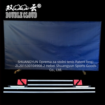 Panel ograde za stolni tenis s integriranim odvojivim pregradama, galvanizirana cijev, Oxford tkanina