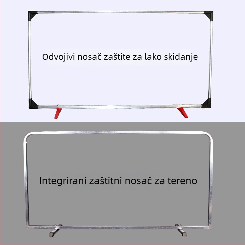 Panel ograde za stolni tenis s integriranim odvojivim pregradama, galvanizirana cijev, Oxford tkanina