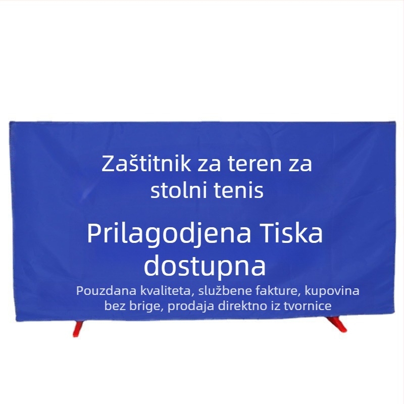 Panel ograde za stolni tenis s integriranim odvojivim pregradama, galvanizirana cijev, Oxford tkanina