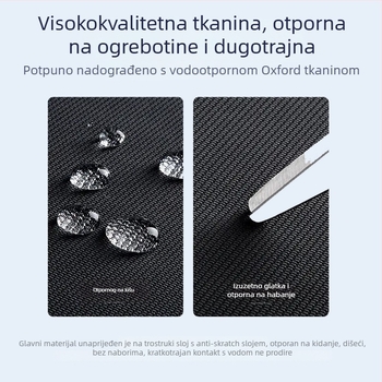 Boca torba za reketa za badminton s naramenicom, vodootporna Oxford tkanina, trostruko pojačana konstrukcija, za badminton/tenis