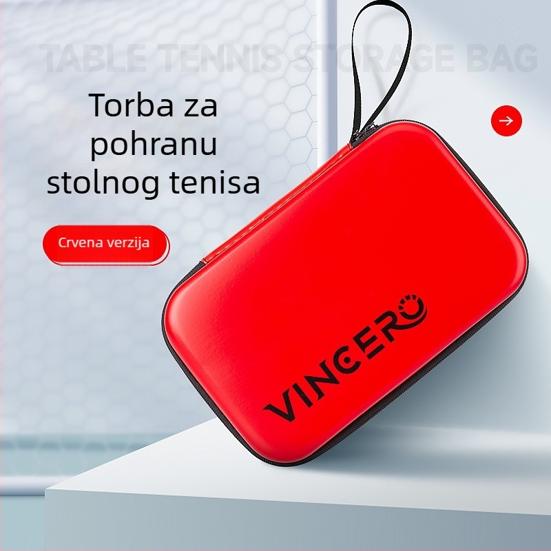 VINCERO vodootporna tvrda torba za rekete za stolni tenis i badminton, velik kapacitet