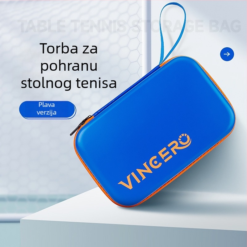 VINCERO vodootporna tvrda torba za rekete za stolni tenis i badminton, velik kapacitet