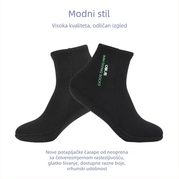 OBUE ronilačke čarape, 3 mm najlon, kratke, protuklizne, tople, brzo sušeće